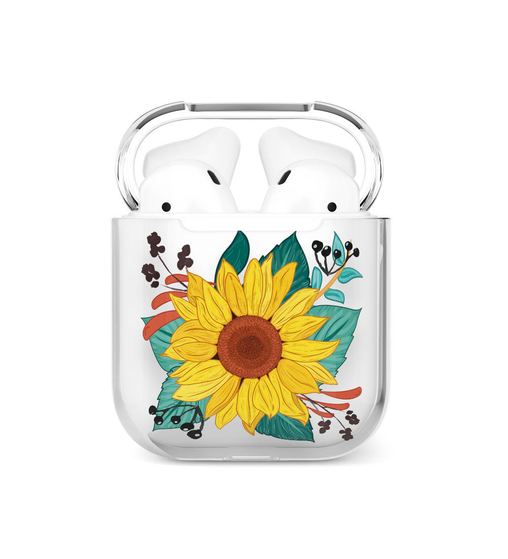 Airpods Case with sunflower design - Chaló Chaló