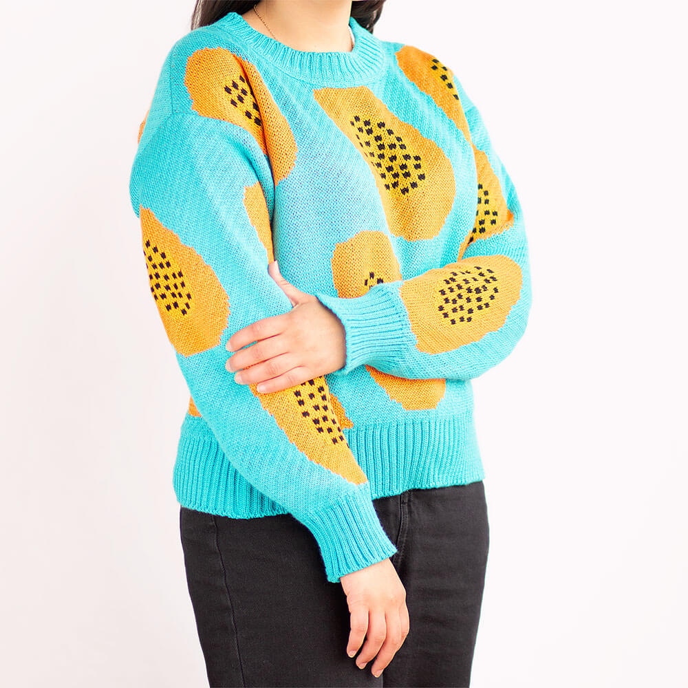 Papaya Knitted Sweater