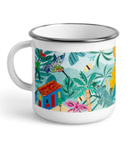 Pewter mug Colombian colors